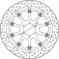 schijf 116075, halo t-floater alu disc 320 van Moto Master, met onderdeel nummer 6215116075, bestel je hier online: