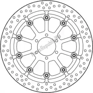 MOTO MASTER 6215116075 schijf 116075, halo t-floater alu disc 320 - Onderkant