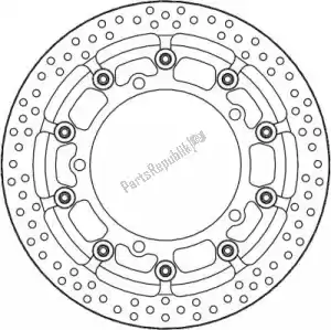 MOTO MASTER 6215116095 disco 116095, halo t-floater aluminio disco 310 - Lado inferior