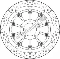 6215117045, Moto Master, Disque 117045, halo t-float alu disque 329    , Nouveau