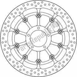 Tutaj możesz zamówić tarcza 117045, halo t-floater alu disc 329 od Moto Master , z numerem części 6215117045: