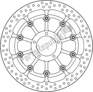 MOTO MASTER 6215117045 tarcza 117045, halo t-floater alu disc 329 - Dół