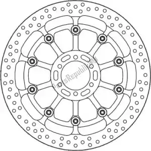 MOTO MASTER 6215117048 disco 117048, disco halo t-floater alu 329 - Lado inferior