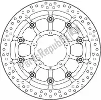 6215117051, Moto Master, Schijf 117051, halo t-floater alu disc 320    , Nieuw