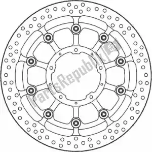 MOTO MASTER 6215117051 tarcza 117051, halo t-floater alu disc 320 - Dół