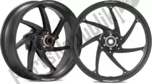 MARCHESINI 30874503 kit de roues 6.0x17 m7rs genesi alu noir mat - Face supérieure