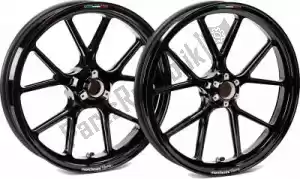 MARCHESINI 30571002 kit jantes 3.5x17 m10rs corse magn noir - Face supérieure