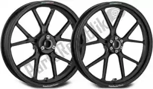 MARCHESINI 30584024 kit jantes 6.0x17 m10rs corse magn noir mat - Face supérieure