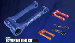 Here you can order the suspension lowering lowdown links, red from Zeta, with part number ZE5605432: