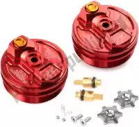 ZE5610172, Zeta, Acc front fork cap crf450r/rx 17-red    , New
