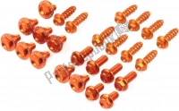 ZE885843, Zeta, Kit de tornillos de cuerpo de aluminio, naranja, Nuevo