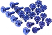 ZE885456, Zeta, Aluminium body bolt kit, blauw, Nieuw