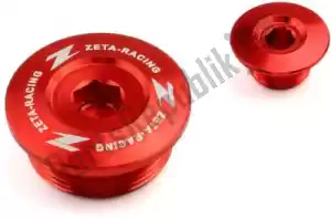 ZETA ZE891140 tapon motor acc crf250r 18-rojo - Lado superior