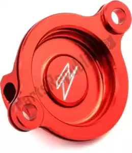 ZETA ZE901043 couvercle de filtre à huile acc crf250r18-rouge - Face supérieure