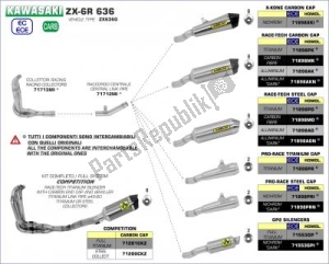 ARROW AR71898PK exh race-tech titanium, carbon end cap eec - Rechterkant
