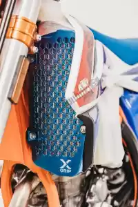 X-GRIP 0513XG1650 besch radiator guard set ktm / hsq blue 17-19 - Left side