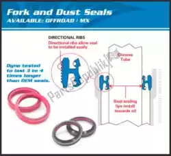 Here you can order the vv times fork oil seal & dust kit 56-134 from ALL Balls, with part number 20056134: