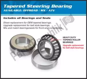 ALL BALLS 200221015 lager, balhoofd steering bearing kit 22-1015 - Bovenkant
