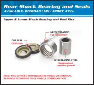 ALL BALLS 200295022 rep shock bearing kit 29-5022 - Bovenkant