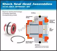 200371118, ALL Balls, Sealing set rear shock seal head kit 37-1118    , New