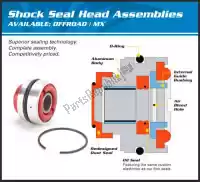 200371118, ALL Balls, Afdicht set rear shock seal head kit 37-1118    , Nieuw