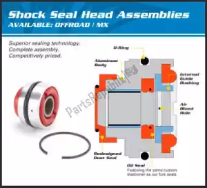 ALL BALLS 200371006 rep rear shock seal head kit 37-1006 - Upper side