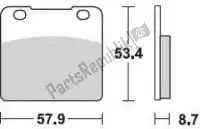 BR680SM1, Braking, Pastiglie freno 680 sm1 pastiglie freno semi metalliche    , Nuovo