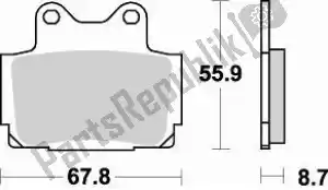 BRAKING BR679SM1 pastillas de freno 679 sm1 pastillas de freno semimetálicas - Lado inferior