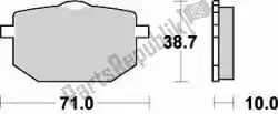 Qui puoi ordinare pastiglie freno 683 sm1 pastiglie freno semi metalliche da Braking , con numero parte BR683SM1: