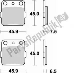 BRAKING BR686CM44 pastilha de freio 686 cm44 pastilhas de freio sinterizadas - Lado inferior