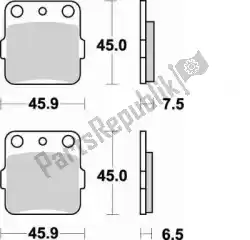 Ici, vous pouvez commander le plaquette de frein 686 sm1 plaquettes de frein semi metallique auprès de Braking , avec le numéro de pièce BR686SM1: