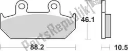 remblok 690 sm1 brake pads semi metallic van Braking, met onderdeel nummer BR690SM1, bestel je hier online: