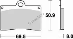 remblok 688 sm1 brake pads semi metallic van Braking, met onderdeel nummer BR688SM1, bestel je hier online: