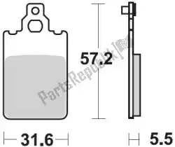 Here you can order the brake pad 694 sm1 brake pads semi metallic from Braking, with part number BR694SM1: