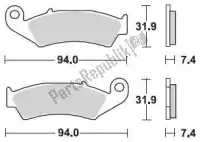 BR700SM1, Braking, Remblok 700 sm1 brake pads semi metallic    , Nieuw