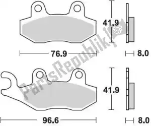 BRAKING BR696CM44 pastilha de freio 696 cm44 pastilhas de freio sinterizadas - Lado inferior