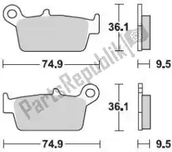 Tutaj możesz zamówić klocek hamulcowy 701 sm1 klocki hamulcowe pó? Metaliczne od Braking , z numerem części BR701SM1: