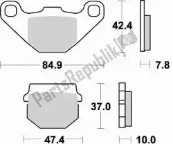 Here you can order the brake pad 702 sm1 brake pads semi metallic from Braking, with part number BR702SM1: