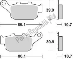 remblok 711 sm1 brake pads semi metallic van Braking, met onderdeel nummer BR711SM1, bestel je hier online: