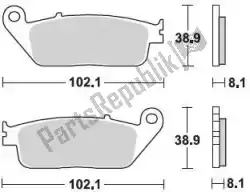 remblok 716 sm1 brake pads semi metallic van Braking, met onderdeel nummer BR716SM1, bestel je hier online: