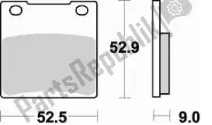 BRAKING BR719SM1 plaquette de frein 719 sm1 plaquettes de frein semi metallique - La partie au fond