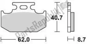 BRAKING BR722CM44 pastilha de freio 722 cm44 pastilhas de freio sinterizadas - Lado inferior