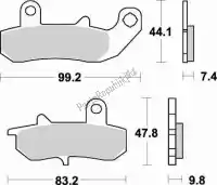 BR728SM1, Braking, Remblok 728 sm1 brake pads semi metallic    , Nieuw