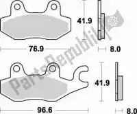 BR725CM44, Braking, Plaquette de frein 725 cm44 plaquettes de frein frittées    , Nouveau