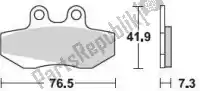 BR741SM1, Braking, Pastilha de freio 741 sm1 pastilhas de freio semi metálicas    , Novo