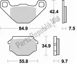 Here you can order the brake pad 743 sm1 brake pads semi metallic from Braking, with part number BR743SM1: