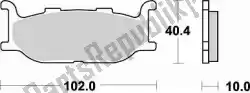Qui puoi ordinare pastiglie freno 750 sm1 pastiglie freno semi metalliche da Braking , con numero parte BR750SM1: