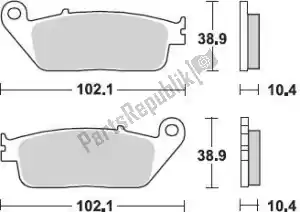 BRAKING BR748CM56 brake pad 748 cm56 brake pads sintered - Bottom side