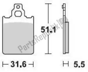 BRAKING BR760SM1 plaquette de frein 760 sm1 plaquettes de frein semi metallique - La partie au fond