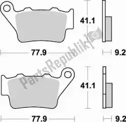 remblok 773 sm1 brake pads semi metallic van Braking, met onderdeel nummer BR773SM1, bestel je hier online: